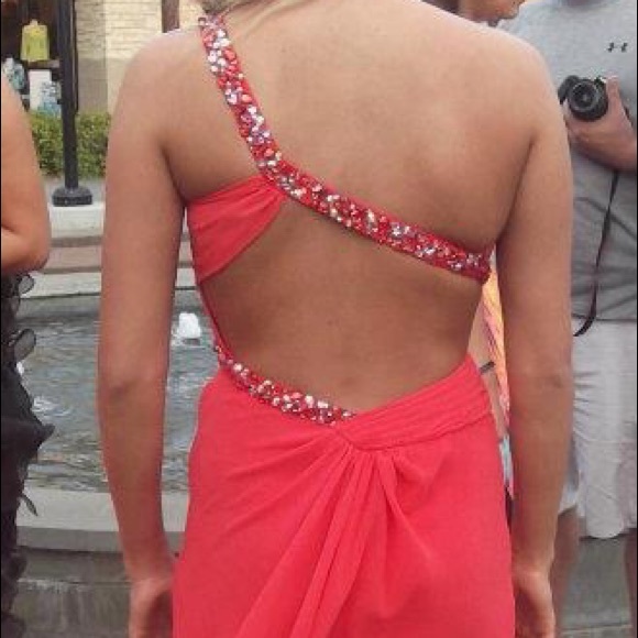 Coral Formal Dress - Picture 6 of 6